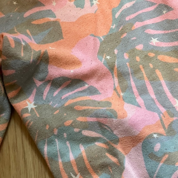 Wildfox Pink and Gray Tropical Joggers - Picture 12 of 14
